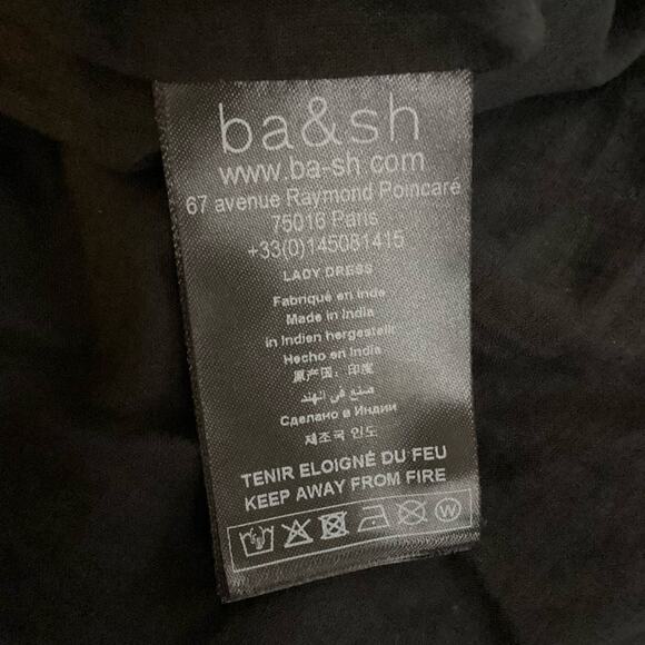 Ba&sh Kezia Lady Black Tie Dye Open Back Tiered Maxi Dress 1 S - Picture 10 of 12